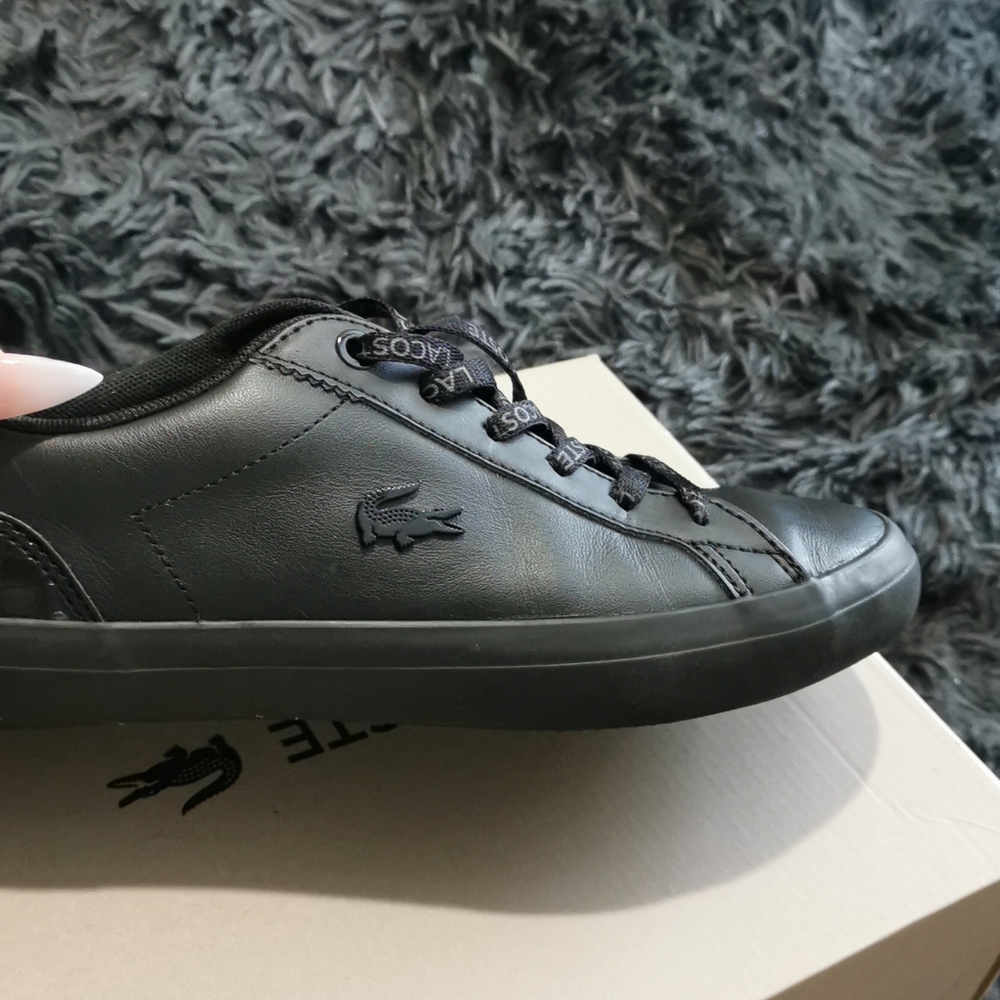 lacoste black womens 5.5 fits 6